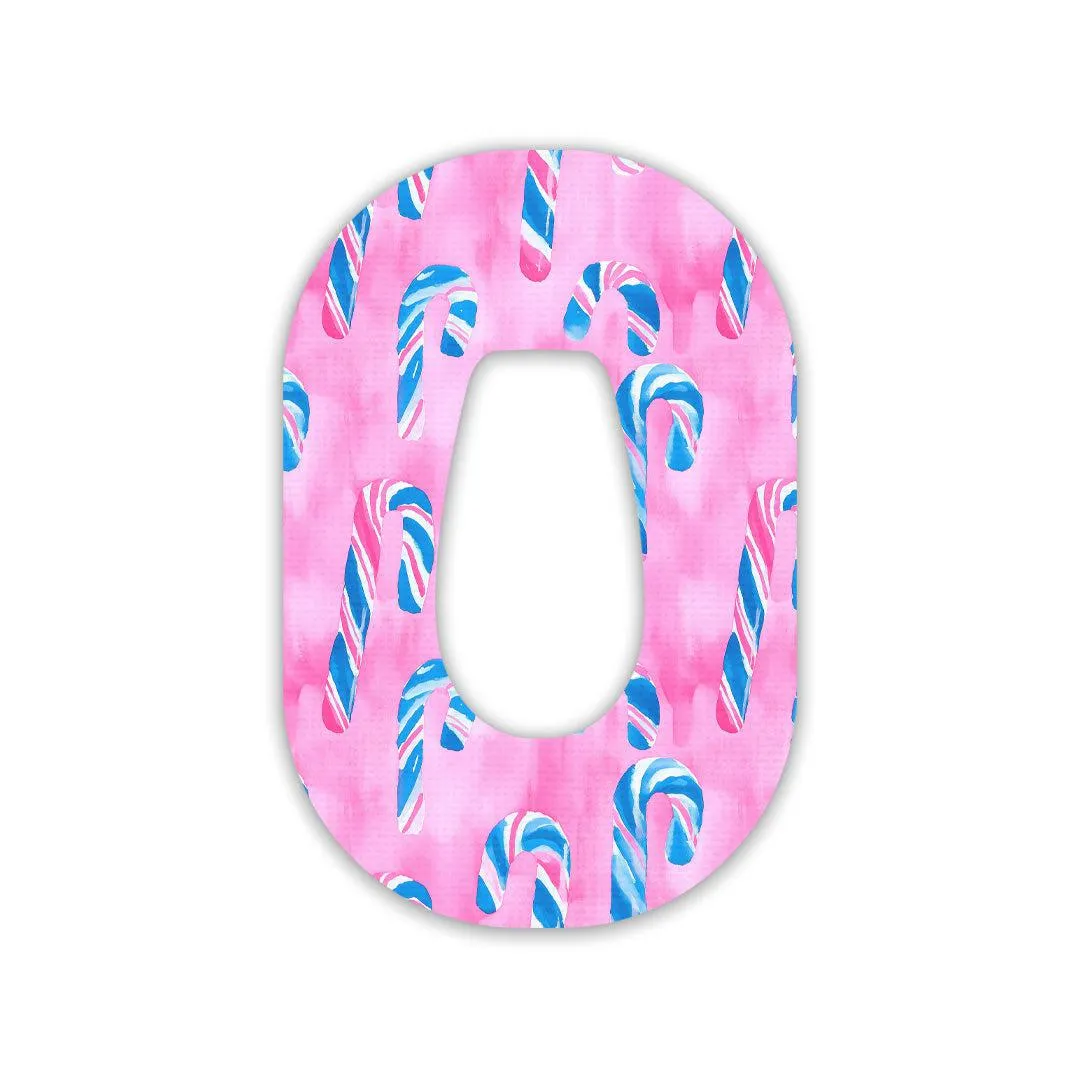 Candy Canes Patch Tape Designed for the DEXCOM G6