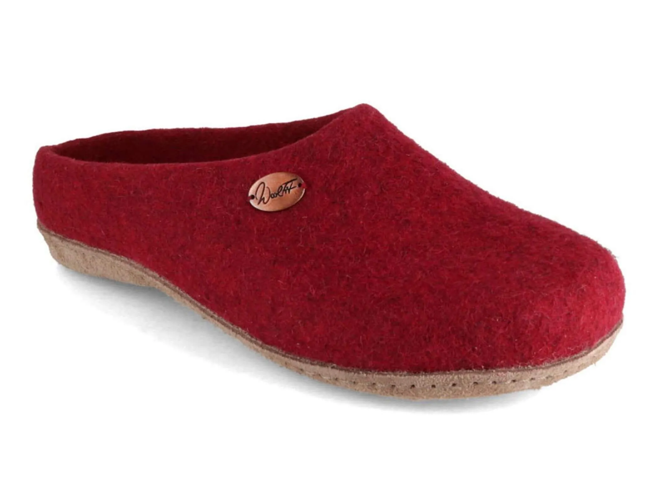 WoolFit Classic | Felt Slippers with Insoles & Leather Sole
